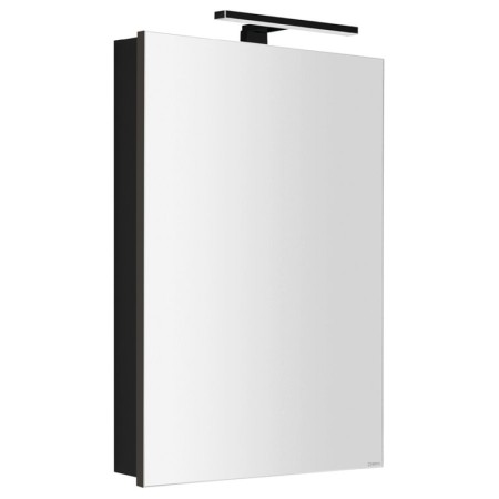 Sapho GRETA szafka z lustrem z oświetleniem LED 50x70x14cm czarny mat GR055-0035