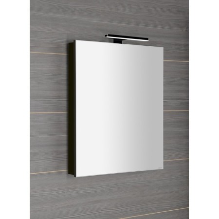 Sapho GRETA szafka z lustrem oświetlenie LED 60x70x14cm czarny mat GR065-0035