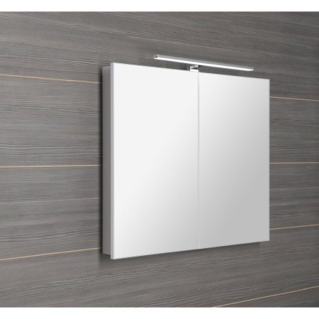 Sapho GRETA szafka z lustrem oświetlenie LED 81x70x14cm biały mat GR080-0031