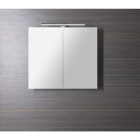 Sapho GRETA szafka z lustrem oświetlenie LED 81x70x14cm biały mat GR080-0031