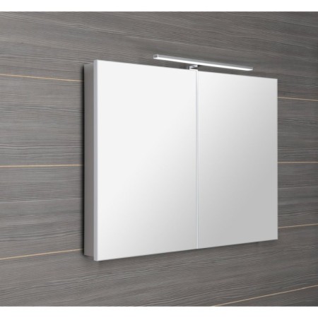 Sapho GRETA szafka z lustrem oświetlenie LED 101x70x14cm biały mat GR100-0031