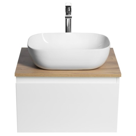 Aqualine ALTAIR szafka z płytą 58 cm biały/dąb emporio AI263-02