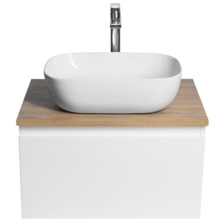 Aqualine ALTAIR szafka z płytą 62.5 cm biały/dąb emporio AI267-02