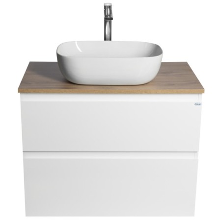 Aqualine ALTAIR szafka z płytą 78.5 cm biały/dąb emporio AI280-02