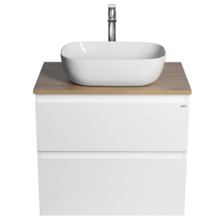 Aqualine ALTAIR szafka z płytą 68 cm biały/dąb emporio AI270-02