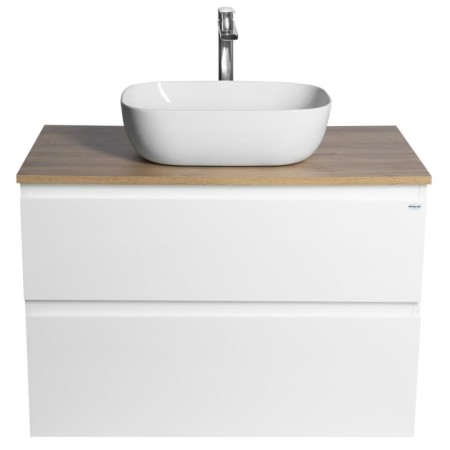Aqualine ALTAIR szafka z płytą 87.5 cm biały/dąb emporio AI290-02