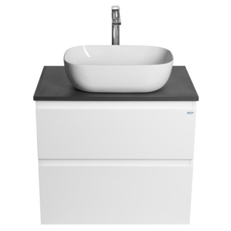 Aqualine ALTAIR szafka z płytą 68 cm biały/antracyt łupek AI270-03