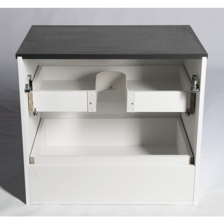 Aqualine ALTAIR szafka z płytą 68 cm biały/antracyt łupek AI270-03