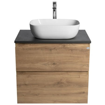 Aqualine ALTAIR szafka z płytą 68 cm dąb emporio/antracyt łupek AI370-02