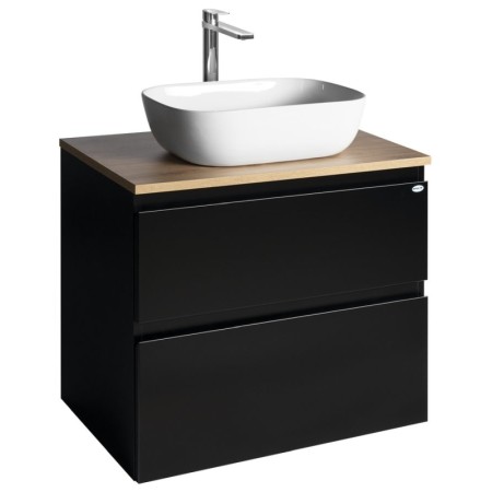 Aqualine ALTAIR szafka z płytą 68 cm dąb czarny mat/emporio AI670-01