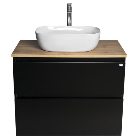 Aqualine ALTAIR szafka z płytą 78.5 cm dąb czarny mat/emporio AI680-01