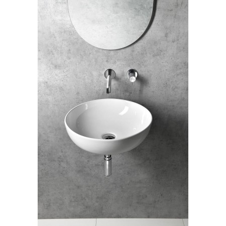 Sapho Tetris umywalka i wspornik czarny mat TZ429-01
