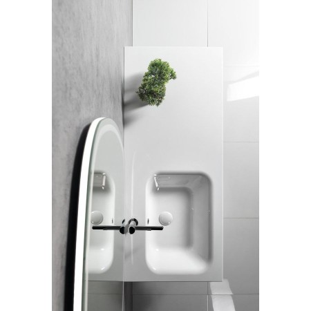 Sapho Lorea szafka z umywalką 101x46x515cm lewa biały mat LE080-3131-L-01