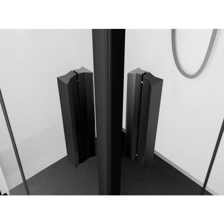 Polysan Zoom Black kabina prysznicowa 800x800mm wejście z rogu ZL4815BL-02