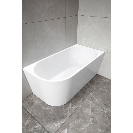 Aqualine Tibera R wanna przyścienna narożna 150x75cm biały E1037