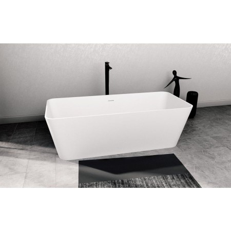 Polysan Leyla wanna wolnostojąca 170x78x55cm solid surface biały mat 92530