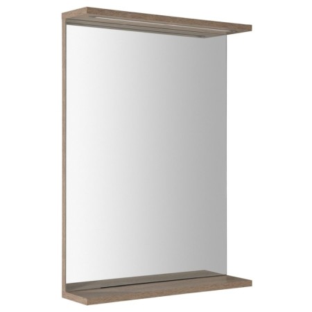 Aqualine Korin Strip lustro z oświetleniem Led 50x70x12cm dąb platin KO995S