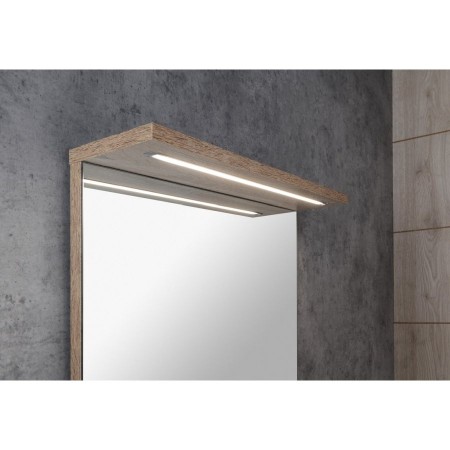 Aqualine Korin Strip lustro z oświetleniem Led 50x70x12cm dąb platin KO995S