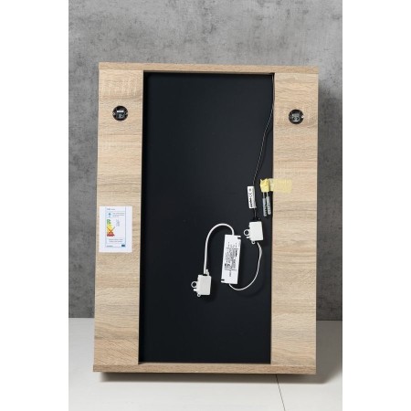 Aqualine Korin Strip lustro z oświetleniem Led 50x70x12cm dąb platin KO995S
