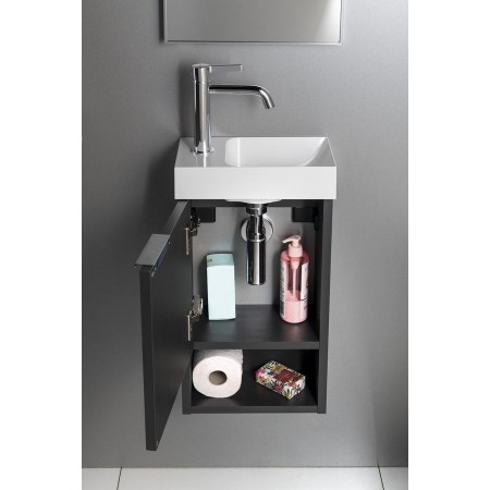 Sapho Latus Xi szafka pod umywalkę 30x53x165cm antracyt mat LT711-3434