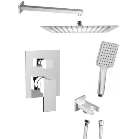 Sapho Cubemix zestaw podtynkowy 2 wyjścia przyłącze kątowe chrom CM042-01