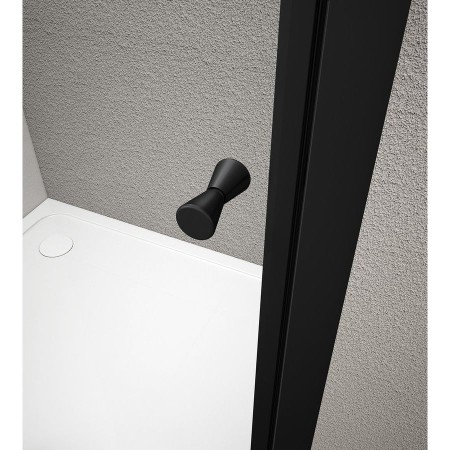 Aqualine Agga Black kabina prysznicowa 800x800mm szkło czyste BLF808