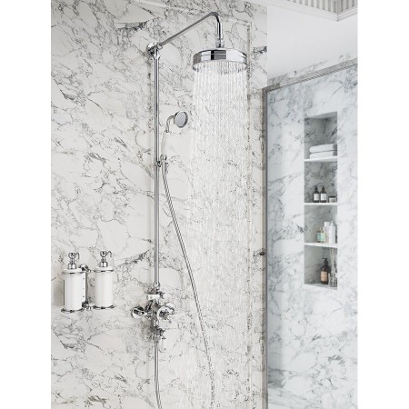 Sapho Zestaw prysznicowy z baterią termostatyczną chrom KI139