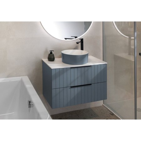 Sapho Thin umywalka nablatowa ?38 cm siena/biały mat WN548-42
