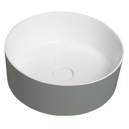 Sapho Thin umywalka nablatowa ?38 cm verde/biały mat WN548-44