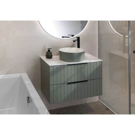 Sapho Thin umywalka nablatowa ?38 cm verde/biały mat WN548-44