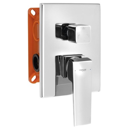 Aqualine Ritmo bateria prysznicowa podtynkowa 3 wyjścia box podtynkowy chrom RT043
