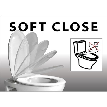 Sapho Avva deska wc slim Soft Close jasnoniebieski matowa 100787-107