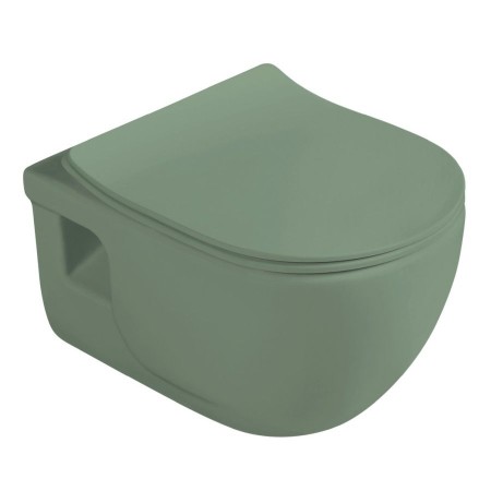 Sapho Brilla deska wc slim Soft Close zielony mat 100787-128