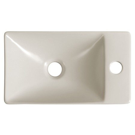 Sapho Margitha umywalka ceramiczna 38x22cm prawa ivory MGT38221