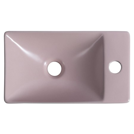 Sapho Margitha umywalka ceramiczna 38x22cm prawa różowy MGT38222