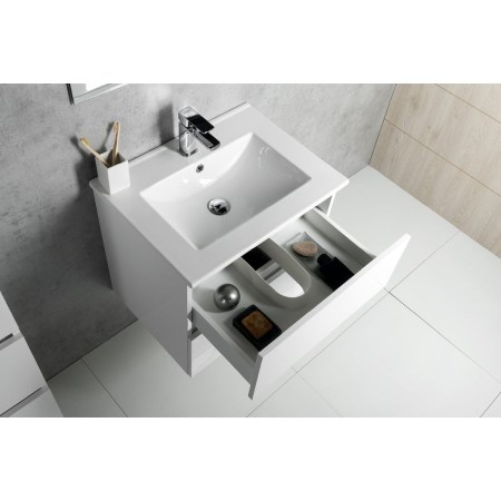 Aqualine Paneda szafka umywalkowa 595x55x452cm biały PN260
