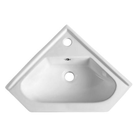 Aqualine Umywalka ceramiczna narożna 41x41 cm meblowa 1601-40S
