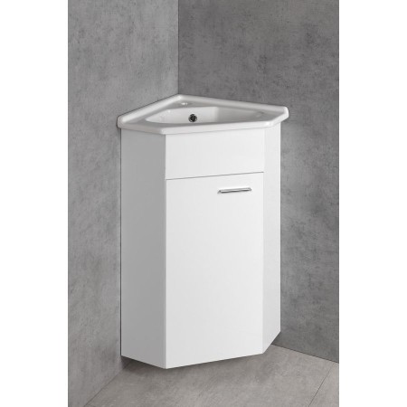 Aqualine Umywalka ceramiczna narożna 41x41 cm meblowa 1601-40S