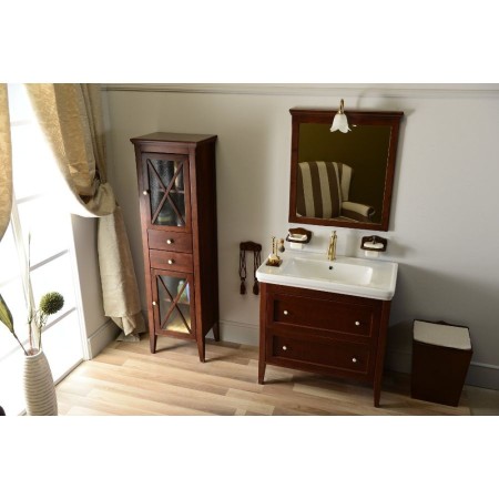Sapho Cross szafka umywalkowa 85x81x47cm 2 szuflady buk CR391