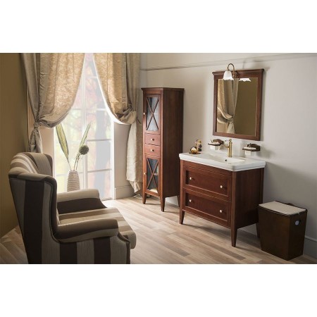 Sapho Cross szafka umywalkowa 85x81x47cm 2 szuflady buk CR391
