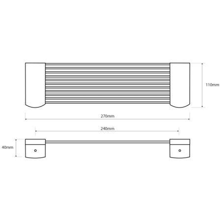 Sapho X-STEEL półka druciana do prysznica stal nierdzewna szczotkowana XS603