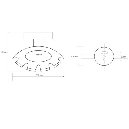 Sapho X-ROUND BLACK uchwyt na szczoteczki do zębów czarny XB901