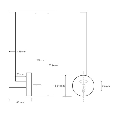 Sapho X-ROUND rezerwowy uchwyt na papier toaletowy chrom XR707