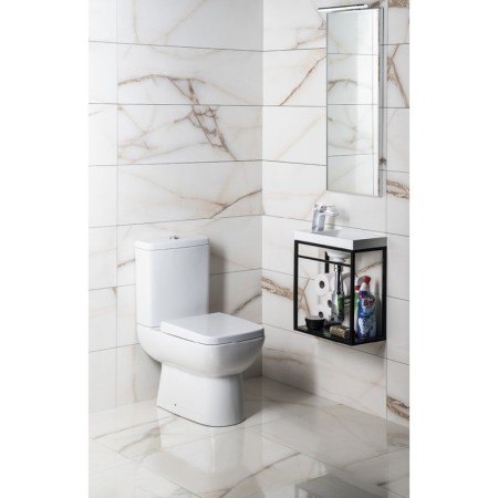 Ege Vitrifiye TYANA SHORT kompakt WC odpływ poziomy biały 72200EW