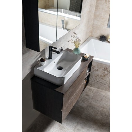 Isvea SISTEMA U umywalka ceramiczna 55x38cm biała 10PL53055