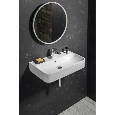 Isvea SISTEMA U umywalka ceramiczna 70x38cm biała 10PL53070