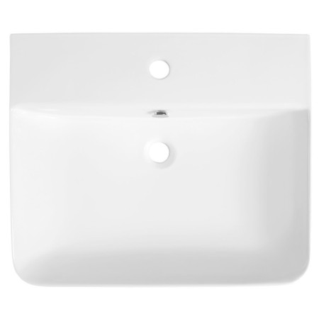 Isvea SOTT AQUA umywalka wpuszczana w blat 59x49cm biała 10SQ51058