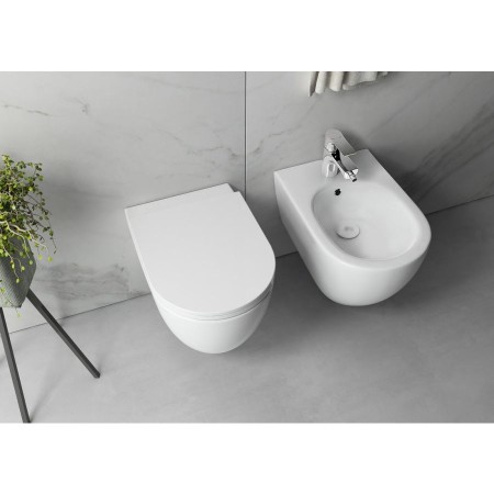 Isvea Infinity bidet wiszący 365x53cm biały mat 10NF41001-2L