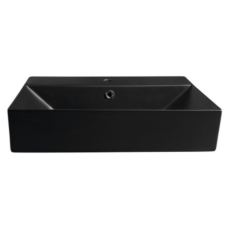 Isvea SISTEMA umywalka ceramiczna 60x42cm czarny mat 10SF50060-2N