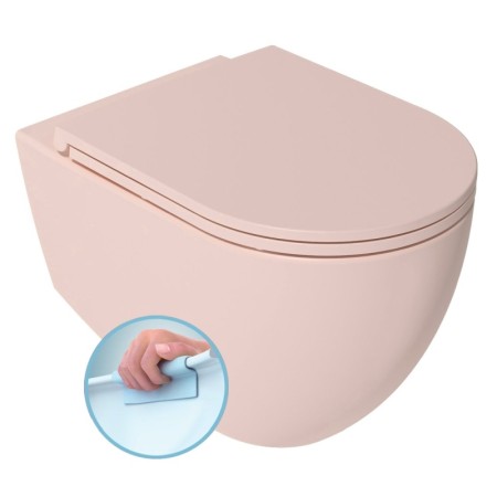 Isvea Infinity miska wc wisząca Rimless 365x53cm salmon 10NF02004-2S